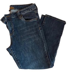 KUT from the Kloth Bardot Skinny Boyfriend 10 capri jeans.